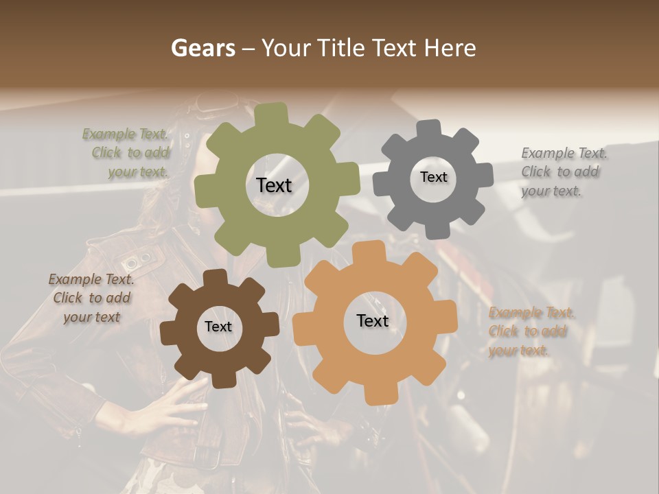 Pilot Helmet One People Old Fashioned PowerPoint Template