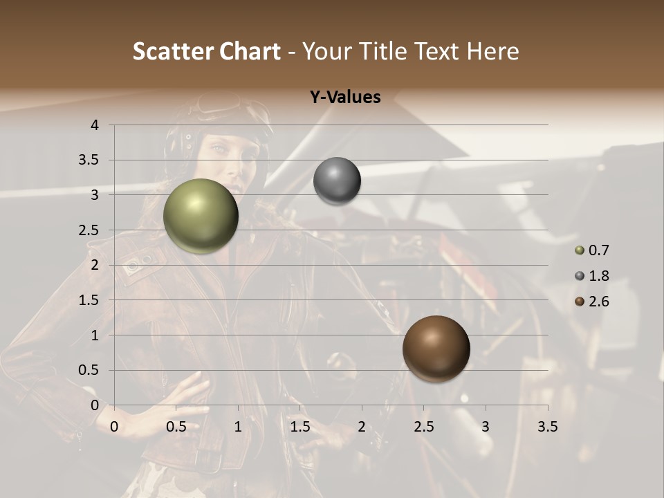 Pilot Helmet One People Old Fashioned PowerPoint Template