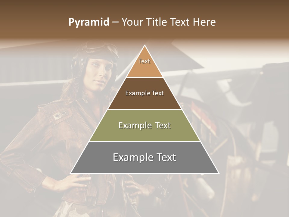 Pilot Helmet One People Old Fashioned PowerPoint Template