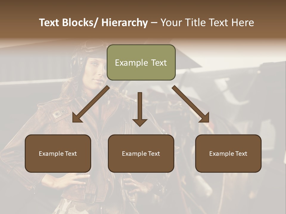 Pilot Helmet One People Old Fashioned PowerPoint Template