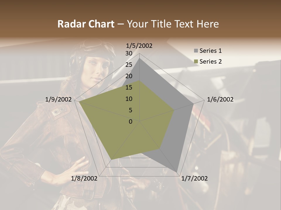Pilot Helmet One People Old Fashioned PowerPoint Template