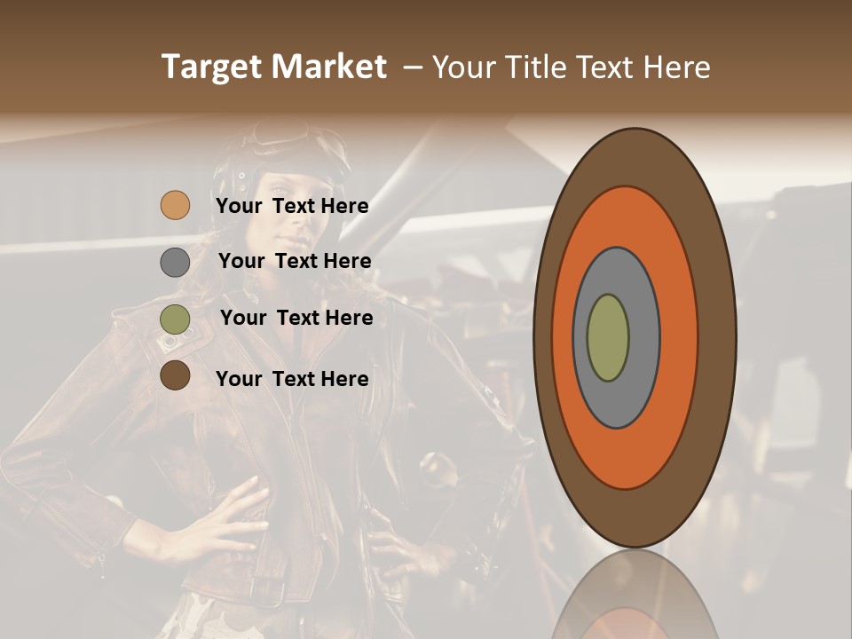 Pilot Helmet One People Old Fashioned PowerPoint Template