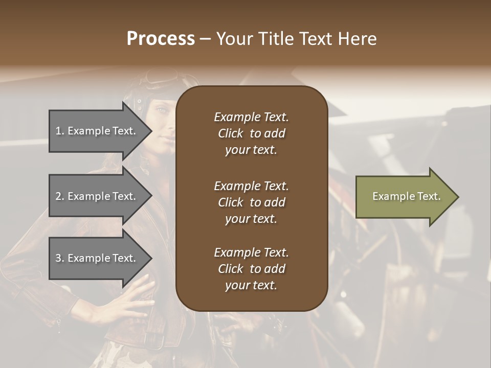 Pilot Helmet One People Old Fashioned PowerPoint Template