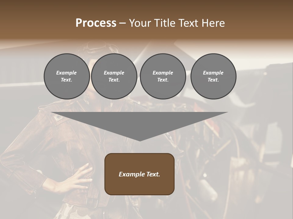 Pilot Helmet One People Old Fashioned PowerPoint Template
