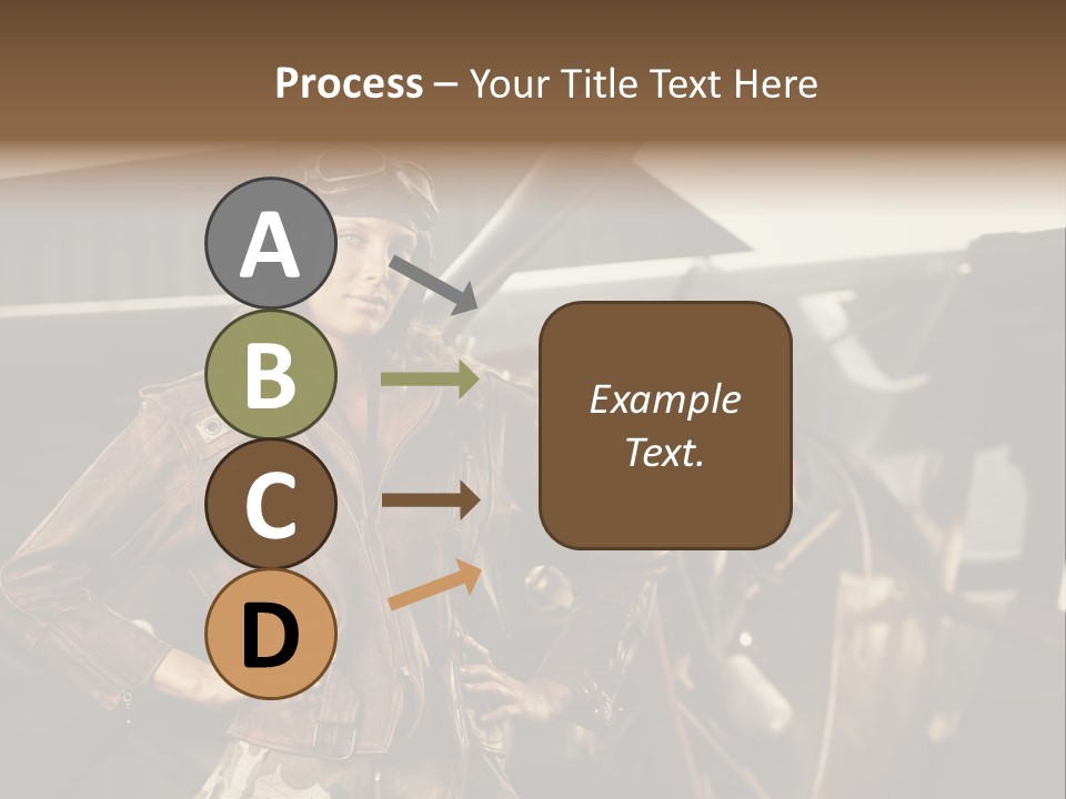 Pilot Helmet One People Old Fashioned PowerPoint Template