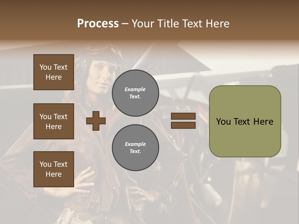 Pilot Helmet One People Old Fashioned PowerPoint Template