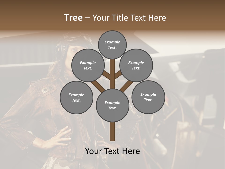 Pilot Helmet One People Old Fashioned PowerPoint Template