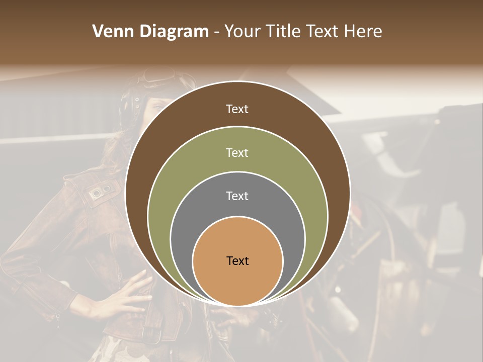 Pilot Helmet One People Old Fashioned PowerPoint Template