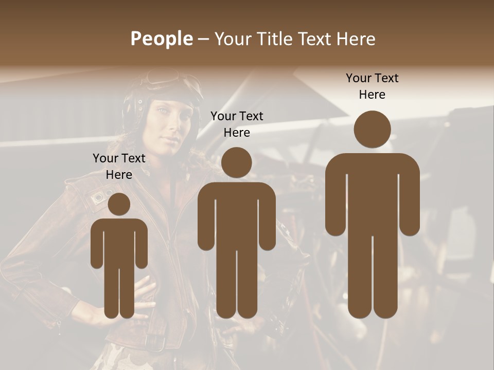 Pilot Helmet One People Old Fashioned PowerPoint Template