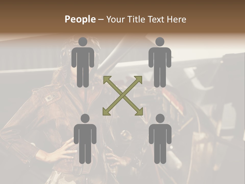 Pilot Helmet One People Old Fashioned PowerPoint Template