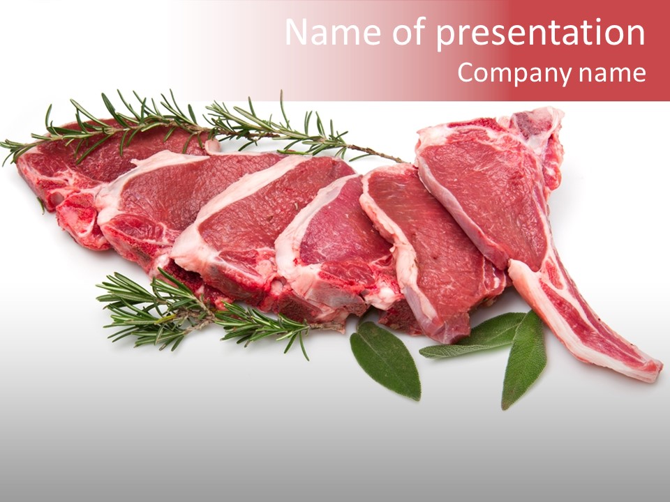 Fresca Sfondo Agnello PowerPoint Template