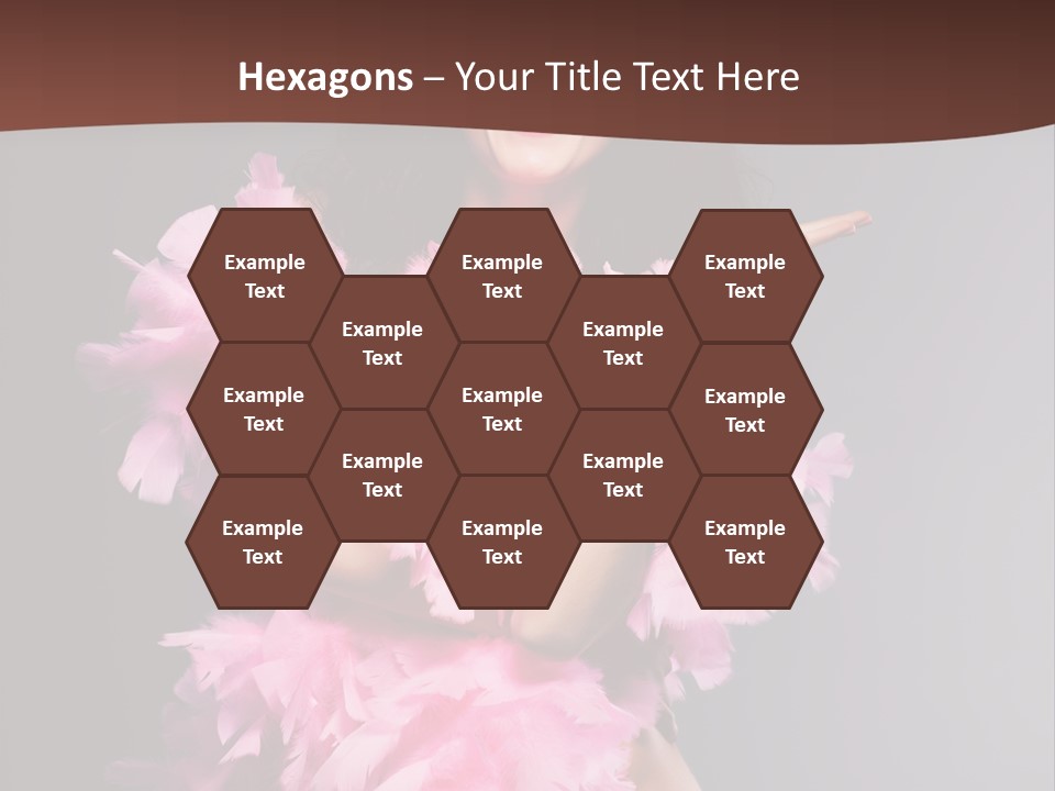 Pink Makeup Smile PowerPoint Template