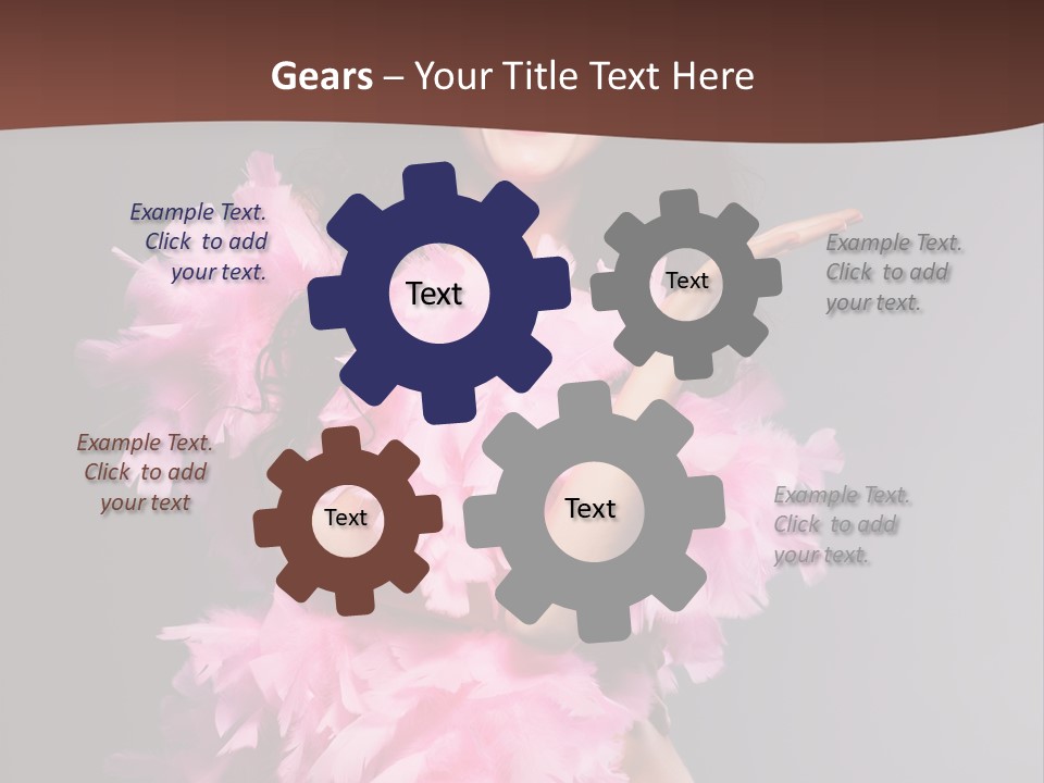 Pink Makeup Smile PowerPoint Template