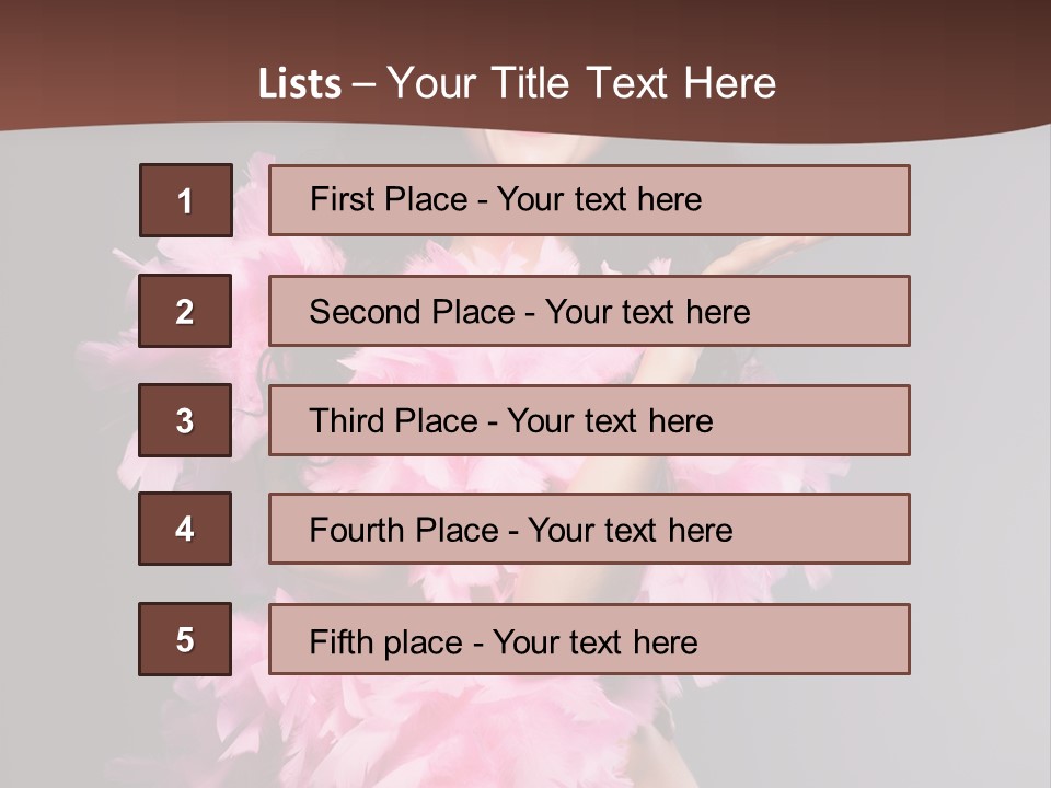 Pink Makeup Smile PowerPoint Template