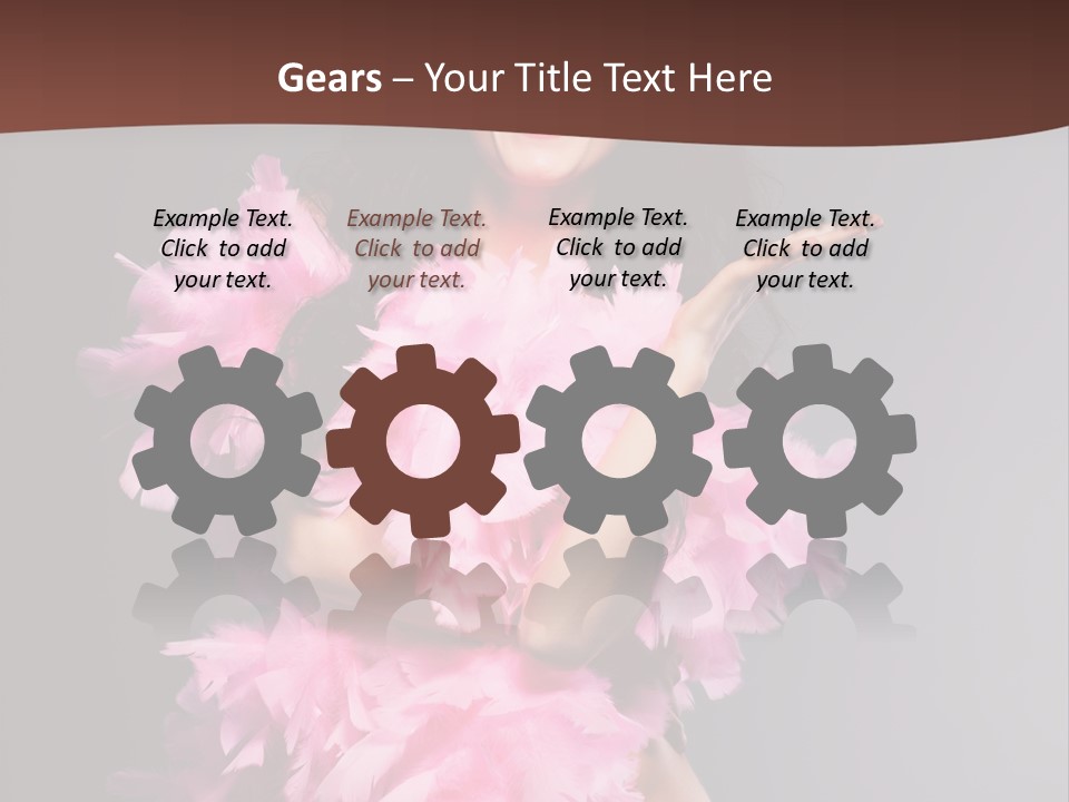 Pink Makeup Smile PowerPoint Template