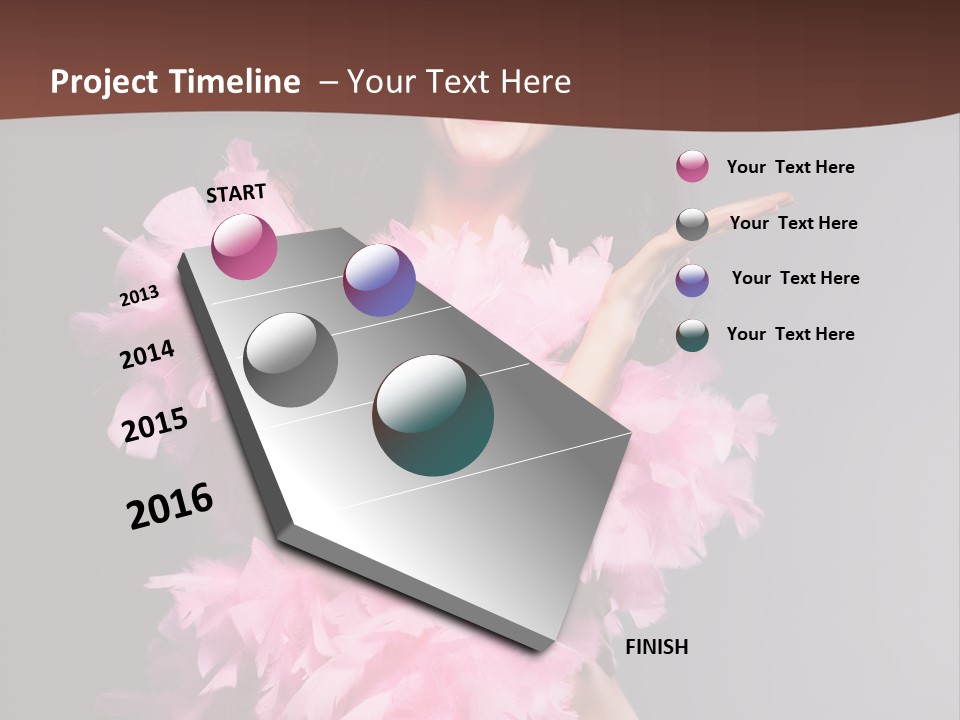 Pink Makeup Smile PowerPoint Template
