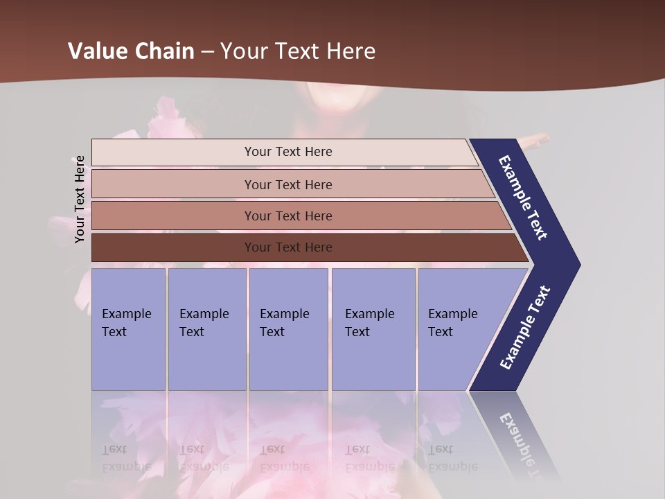 Pink Makeup Smile PowerPoint Template