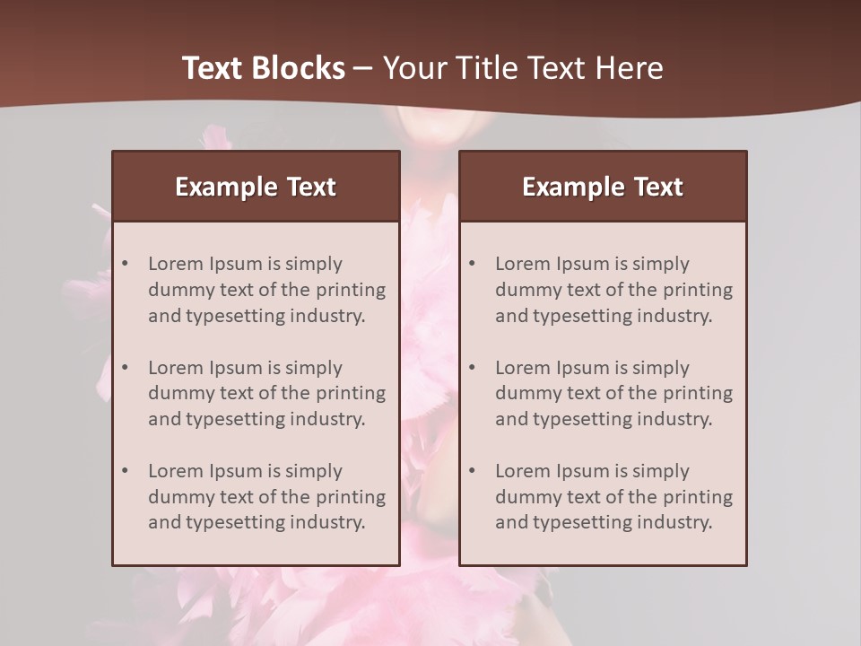 Pink Makeup Smile PowerPoint Template