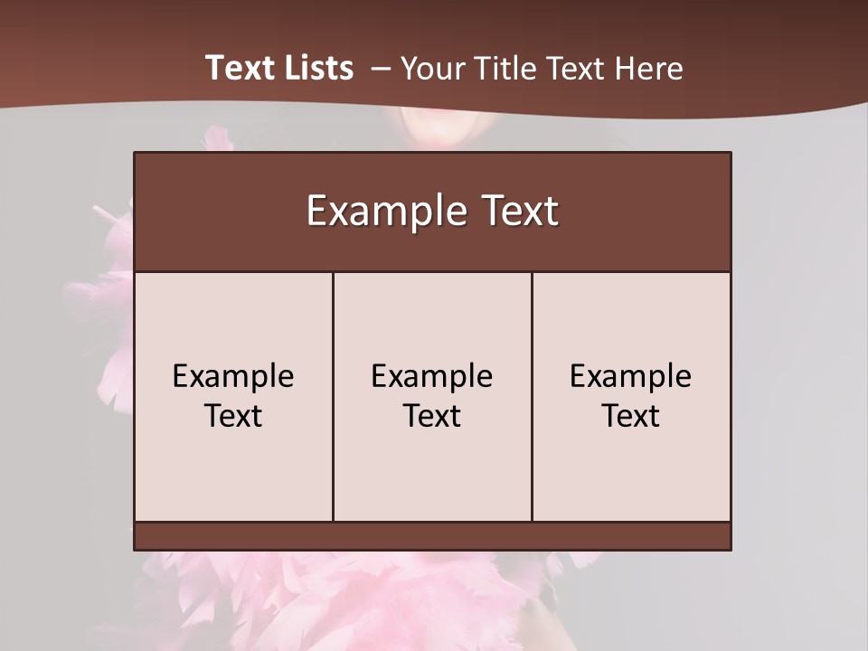 Pink Makeup Smile PowerPoint Template