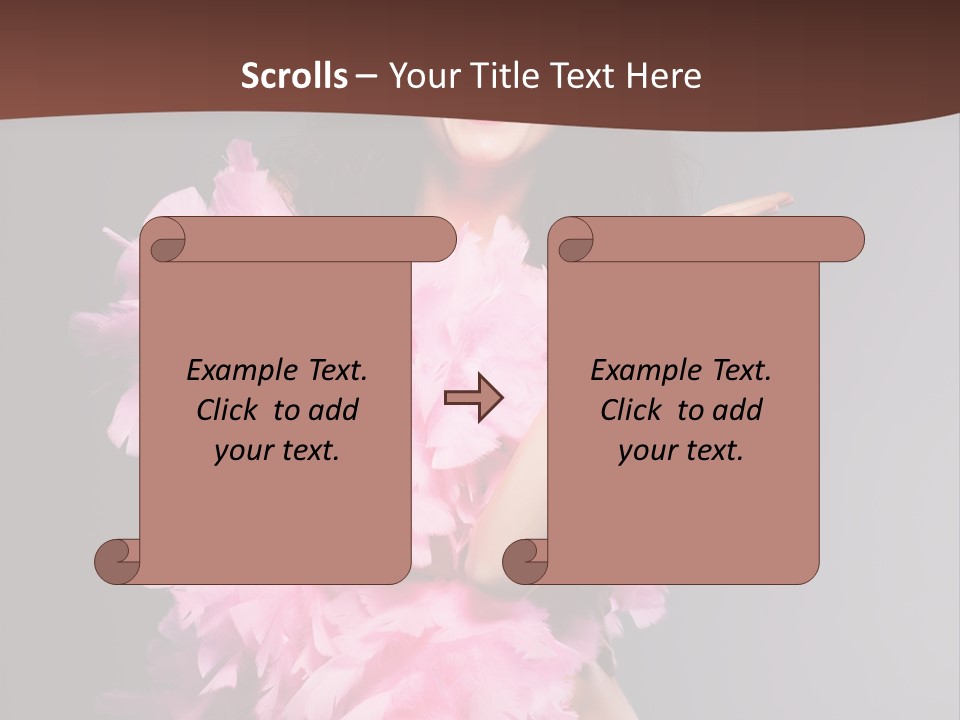 Pink Makeup Smile PowerPoint Template