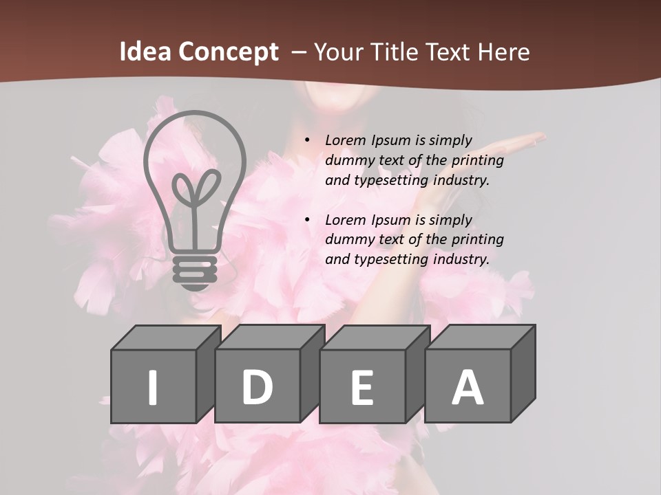 Pink Makeup Smile PowerPoint Template