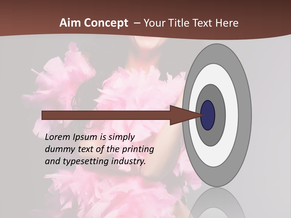 Pink Makeup Smile PowerPoint Template