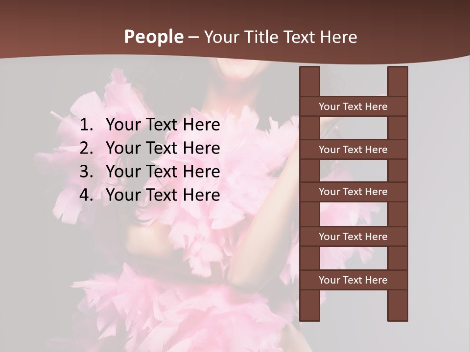 Pink Makeup Smile PowerPoint Template