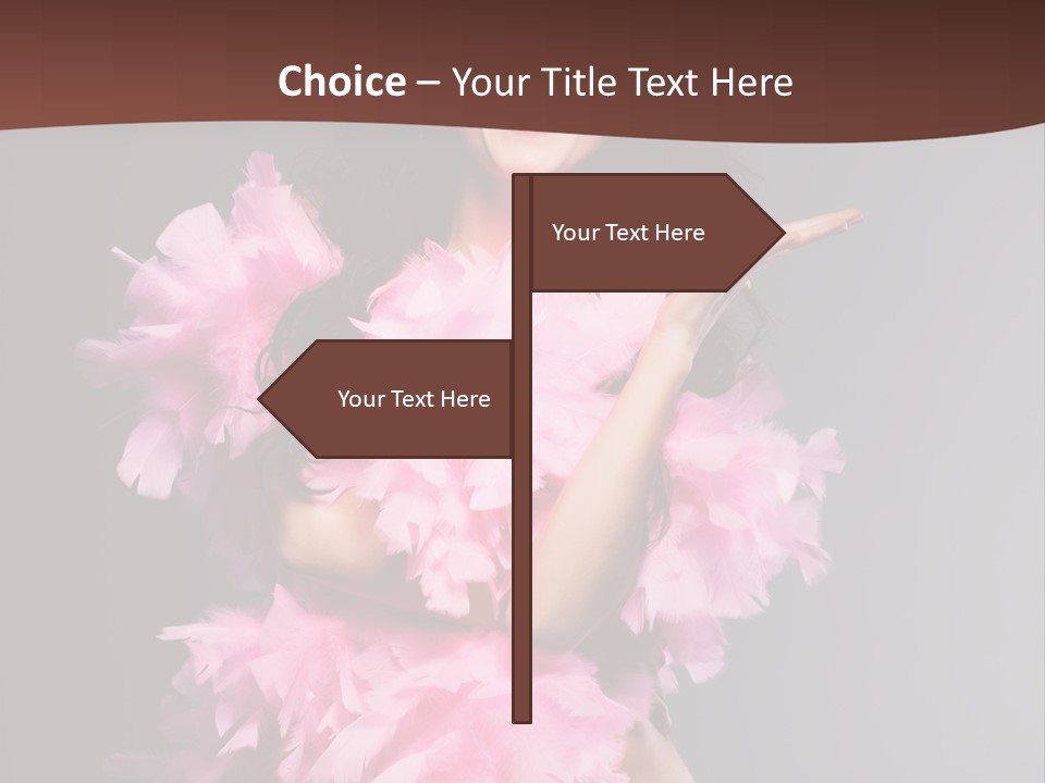Pink Makeup Smile PowerPoint Template