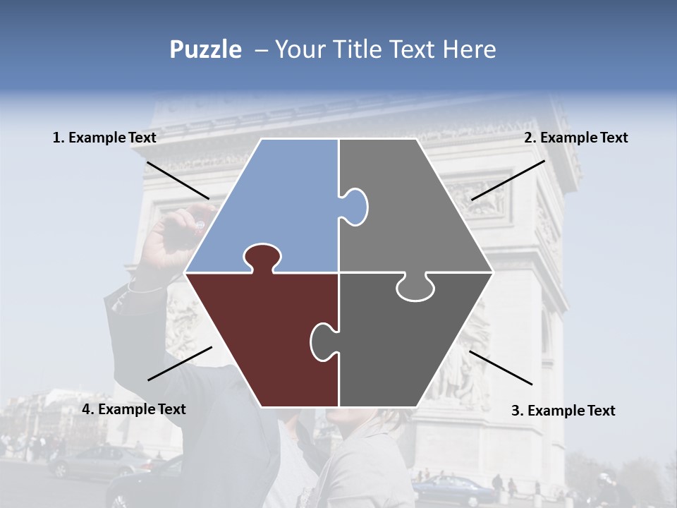 Femme Fran Rencontre PowerPoint Template