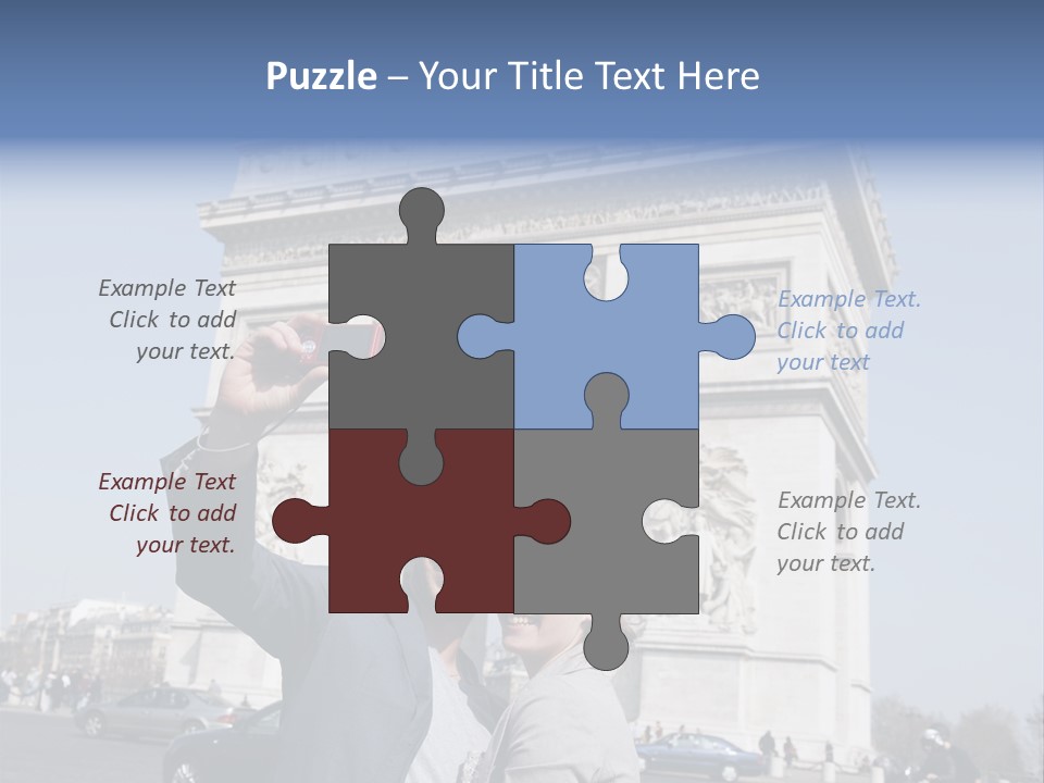 Femme Fran Rencontre PowerPoint Template