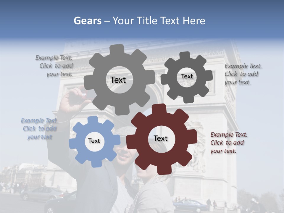 Femme Fran Rencontre PowerPoint Template