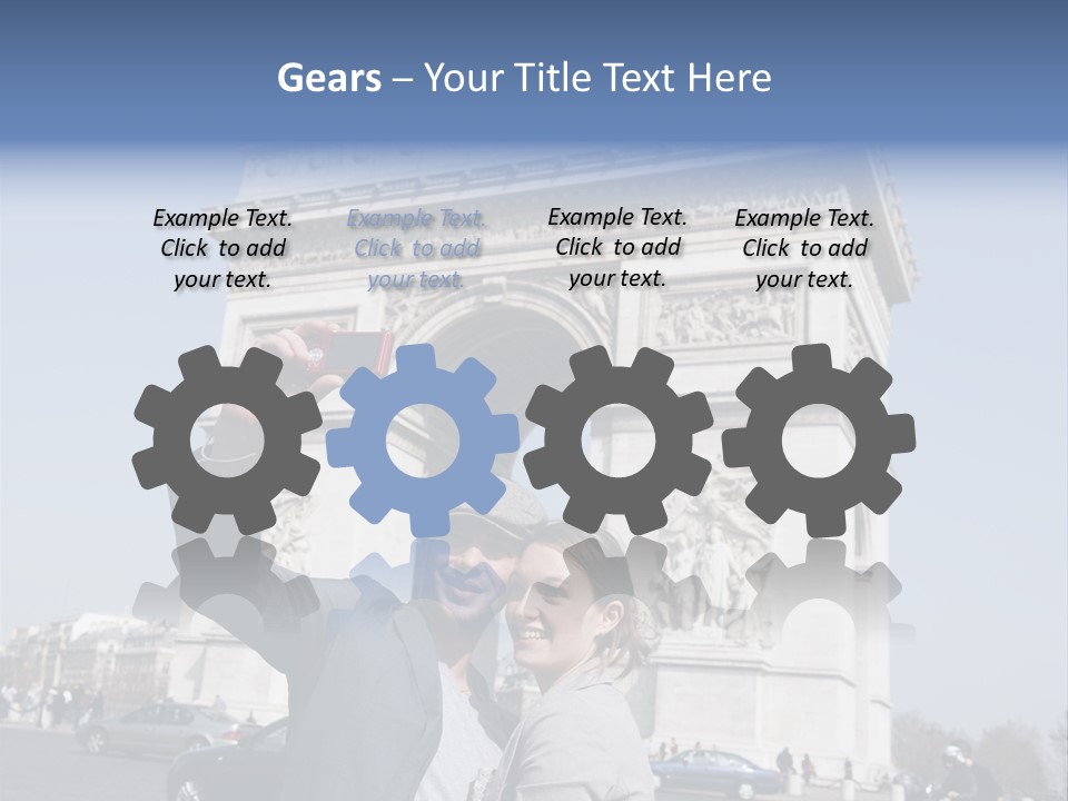 Femme Fran Rencontre PowerPoint Template