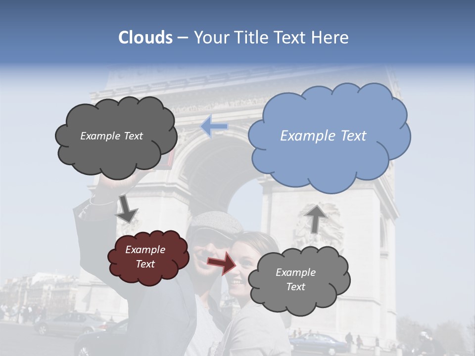 Femme Fran Rencontre PowerPoint Template