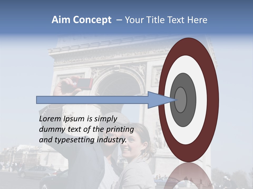 Femme Fran Rencontre PowerPoint Template