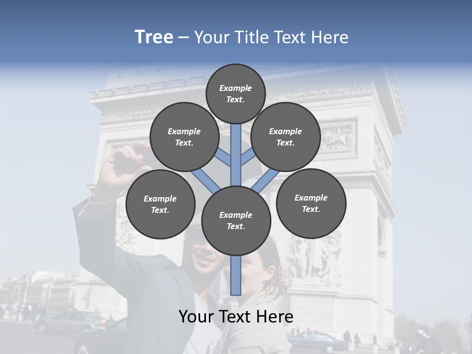 Femme Fran Rencontre PowerPoint Template