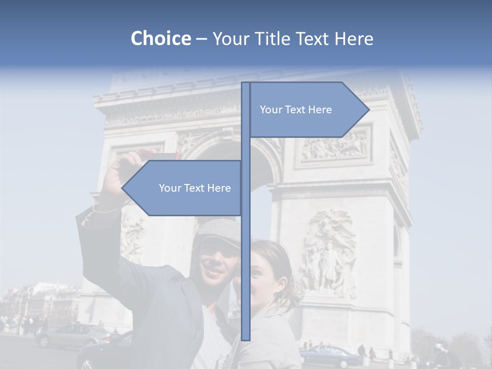 Femme Fran Rencontre PowerPoint Template