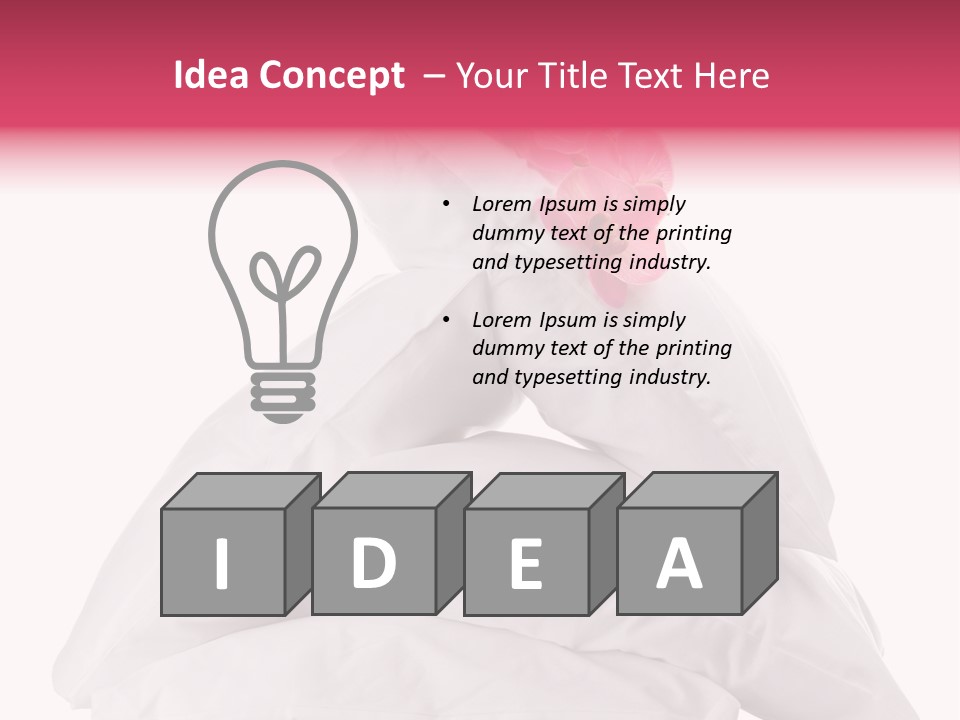 Isolated Decoration Cloth PowerPoint Template