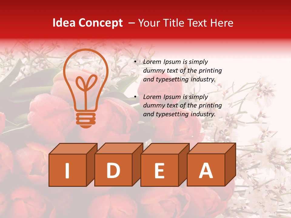 Plant Bud Isolated PowerPoint Template