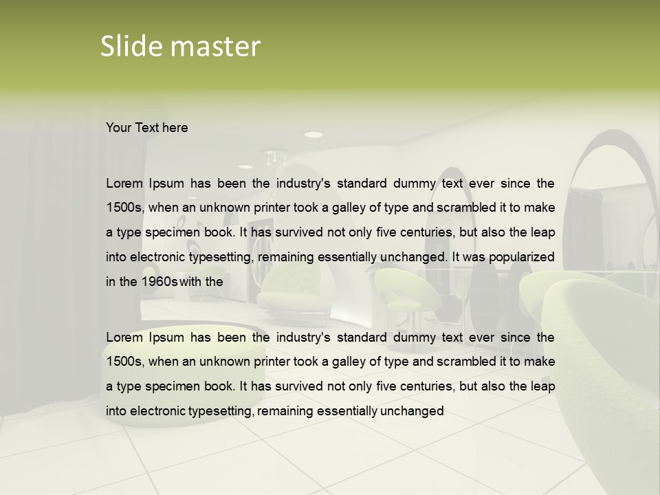 Environment Lifestyle Mirror PowerPoint Template