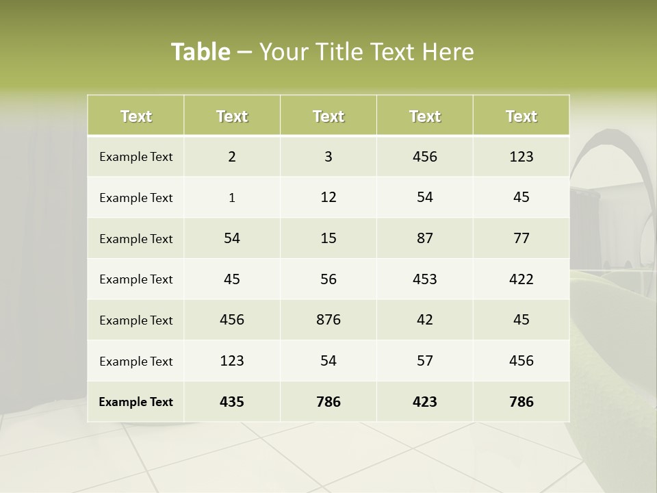 Environment Lifestyle Mirror PowerPoint Template