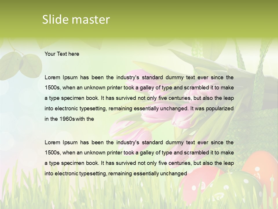 Sunlight Rahmen Summer PowerPoint Template