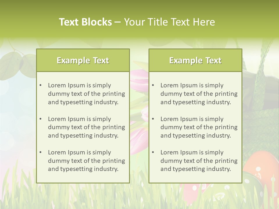 Sunlight Rahmen Summer PowerPoint Template