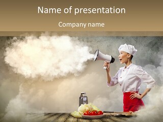 Puff Chef Flour PowerPoint Template