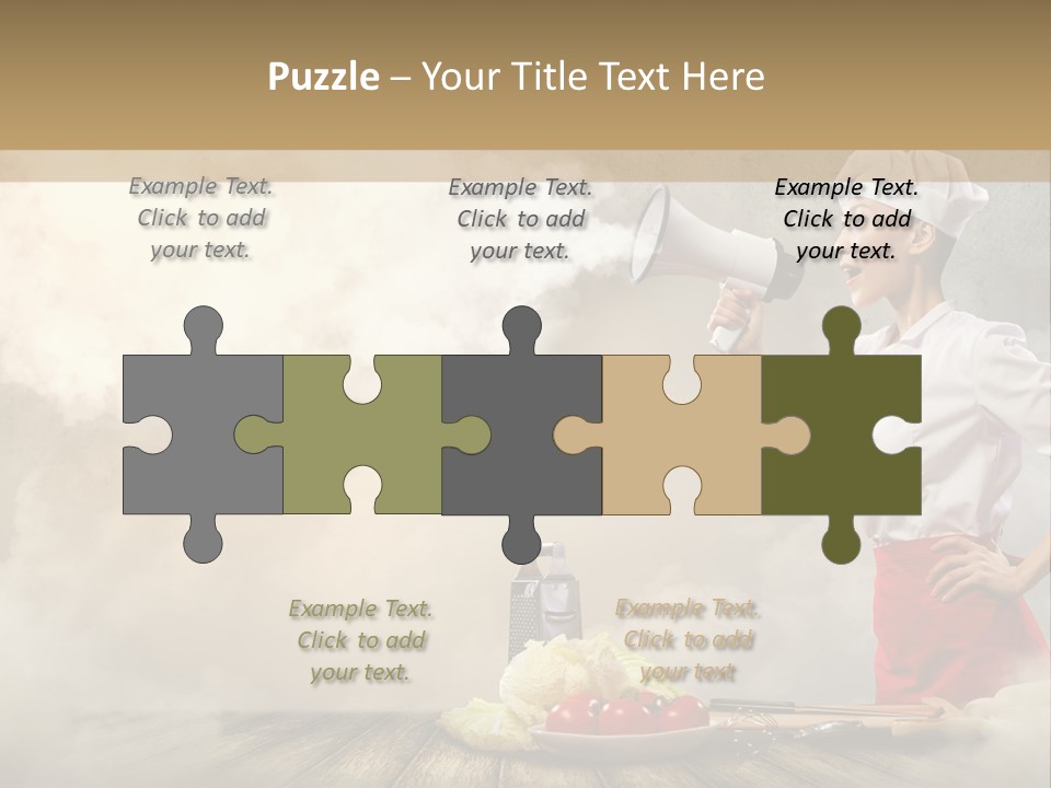 Puff Chef Flour PowerPoint Template