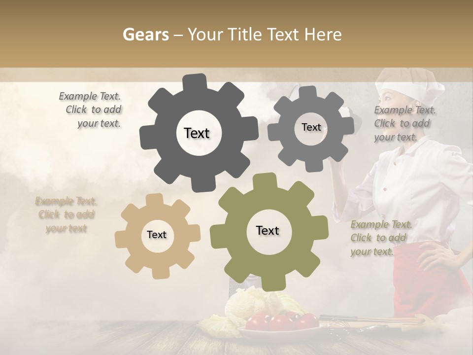 Puff Chef Flour PowerPoint Template