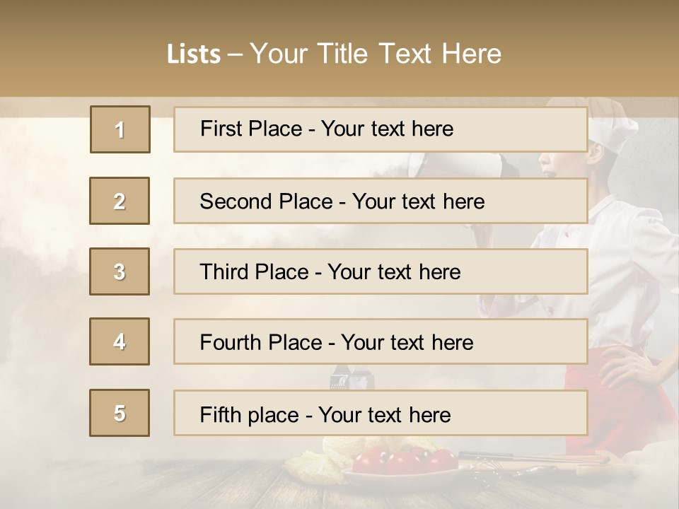 Puff Chef Flour PowerPoint Template