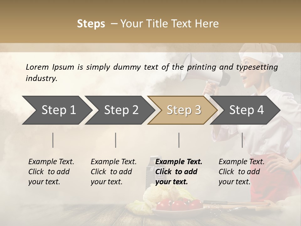 Puff Chef Flour PowerPoint Template