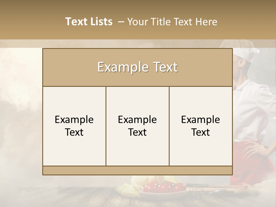 Puff Chef Flour PowerPoint Template