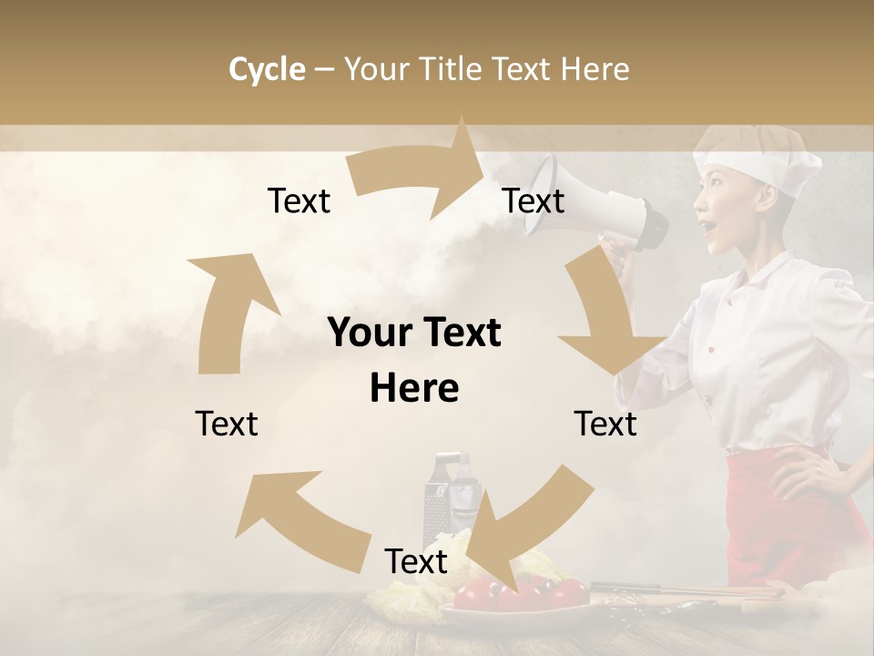 Puff Chef Flour PowerPoint Template