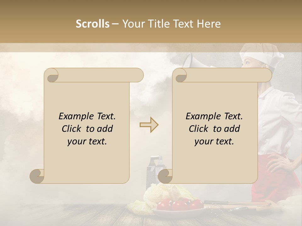 Puff Chef Flour PowerPoint Template